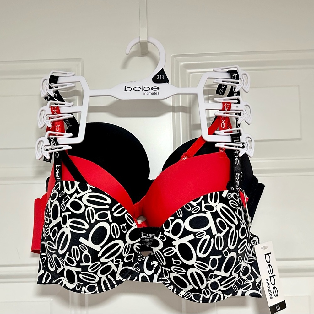 Bebe - 3 Pack Push Up Bras (Diminish Bra Line!) Tag Free